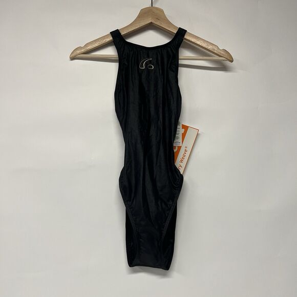 Black Solar Brand One Piece Swimsuit Women’s 5/6 New NWT - Picture 1 of 7